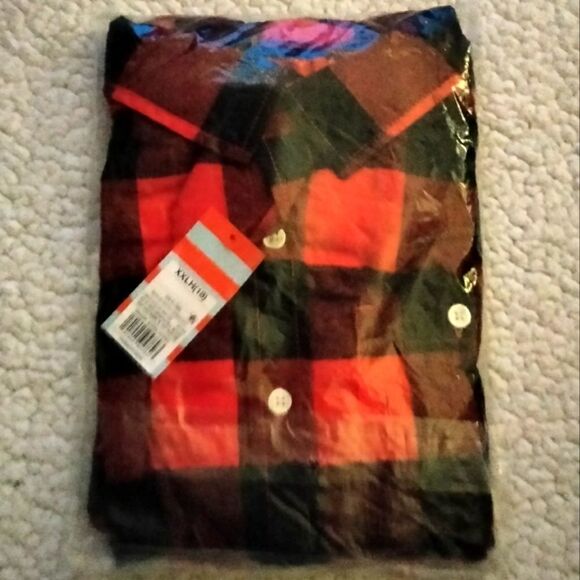 NWT Boys XXL Husky Flannel Button Down - Picture 3 of 4